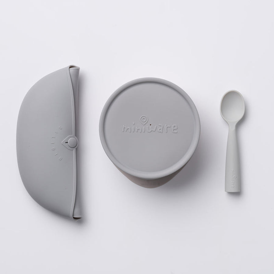 miniware-first-bite-deluxe-set-silicone-bib-cereal-bowl-silicone-lid-training-spoon-detachable-suction-foot-in-grey-mnwr-mwfbdgg- (2)