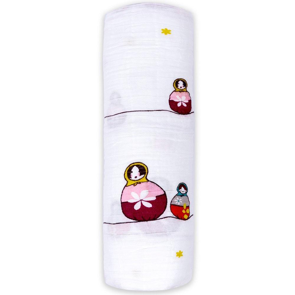 Momeasy Cotton Swaddling Blanket (Single Pack) - 100x120cm - Matryoshka