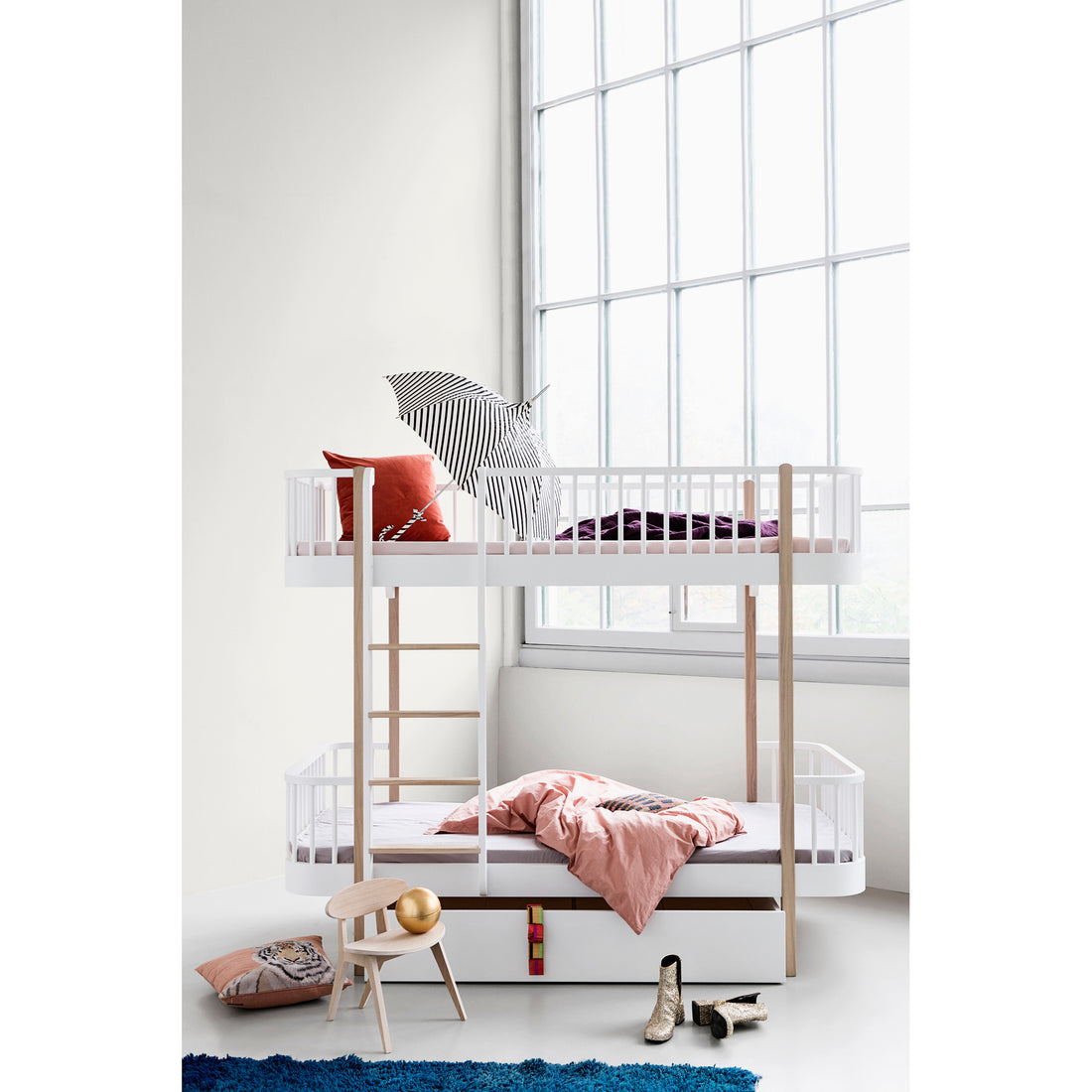 Oliver Furniture Wood Drawer for Wood Bed / Day Bed / Bunk Bed White