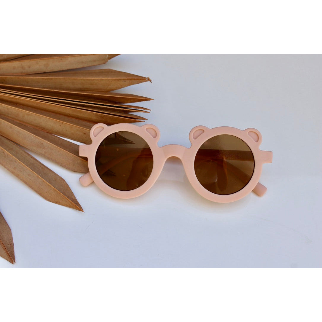 my little sunnies round bear sunglasses soft pink matte myls-roundbear-sp-1
