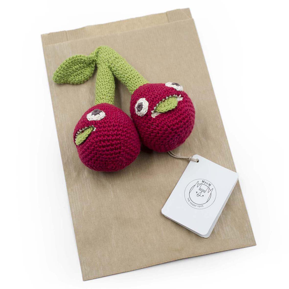 Sistra Rattle MyuM The Cherry Sister Rattle – Petit Bazaar