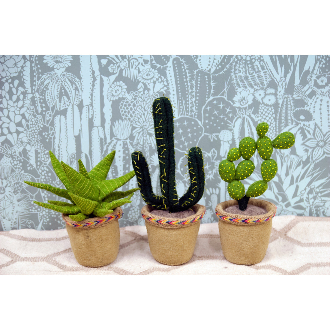 Fiona Walker England DK Green Cactus in Pot