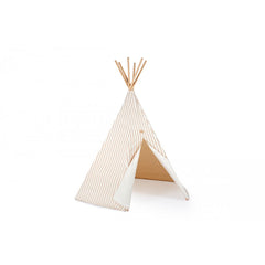 nobodinoz Arizona Tipi Taupe Stripes/Natural