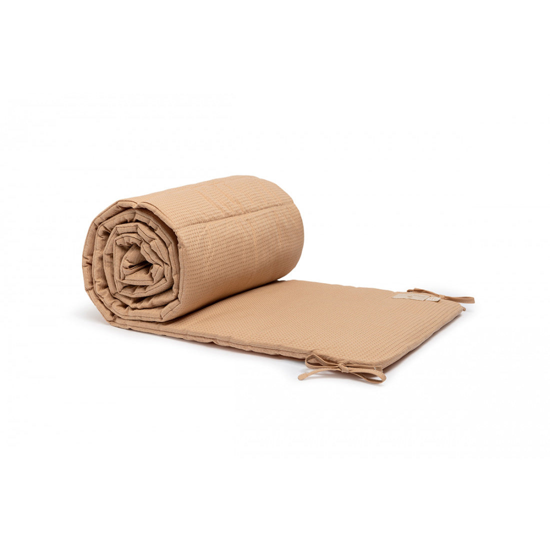 nobodinoz Nest Cot Bumper Honey Comb Nude