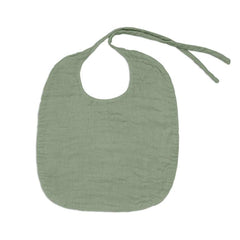 Numero 74 Organic Cotton Baby Bib Round Sage Green