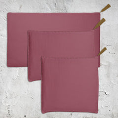 Numero 74 Organic Cotton Cushion Cover Plain Baobab Rose