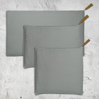 Numero 74 Cushion Cover Plain With Padding Cushion Silver Grey