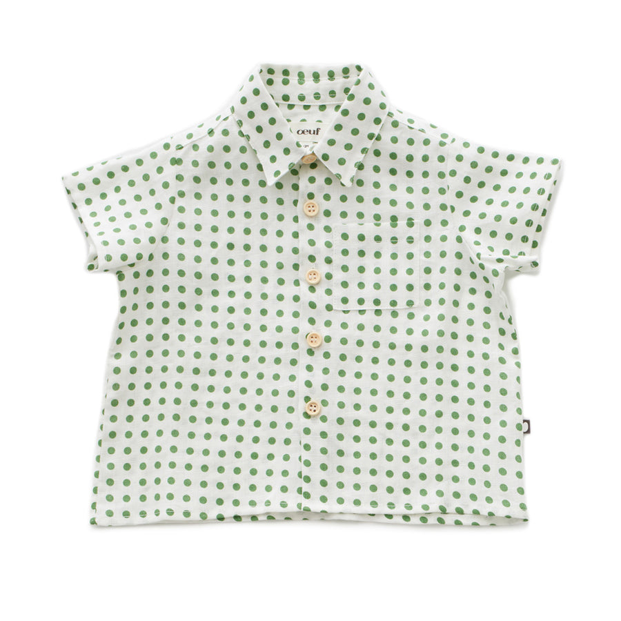 oeuf-button-down-shirt-green-dots- (1)
