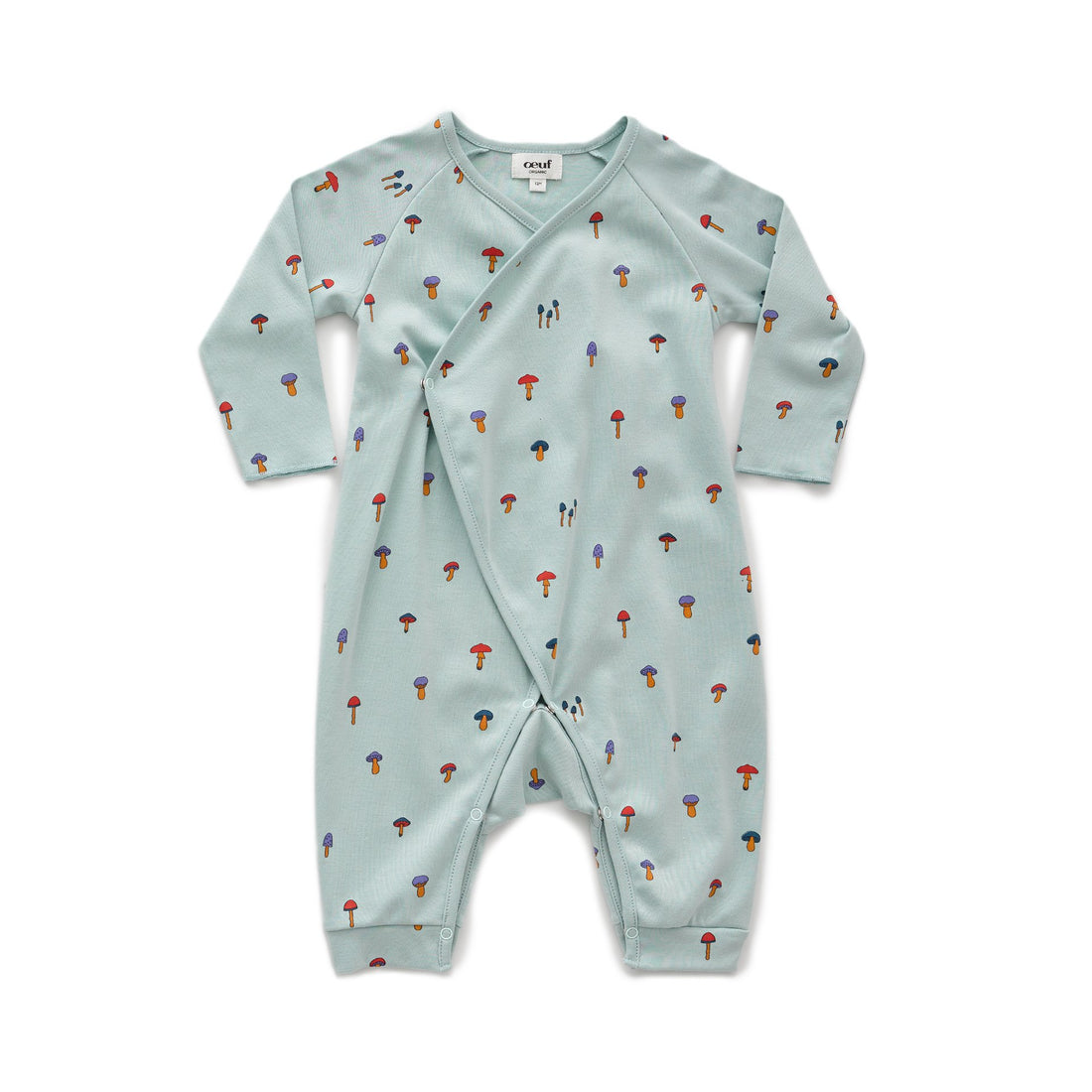 Oeuf Kimono Jumper Sky Grey Mushroom