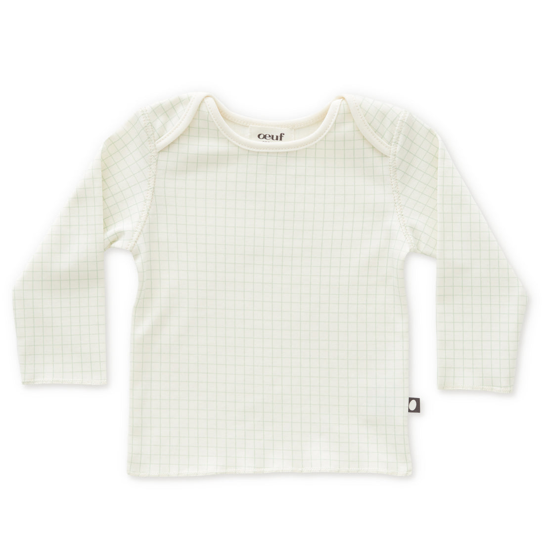 oeuf-ls-tee-onesie-white-checks-1