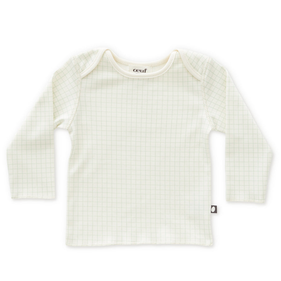 oeuf-ls-tee-onesie-white-checks-1