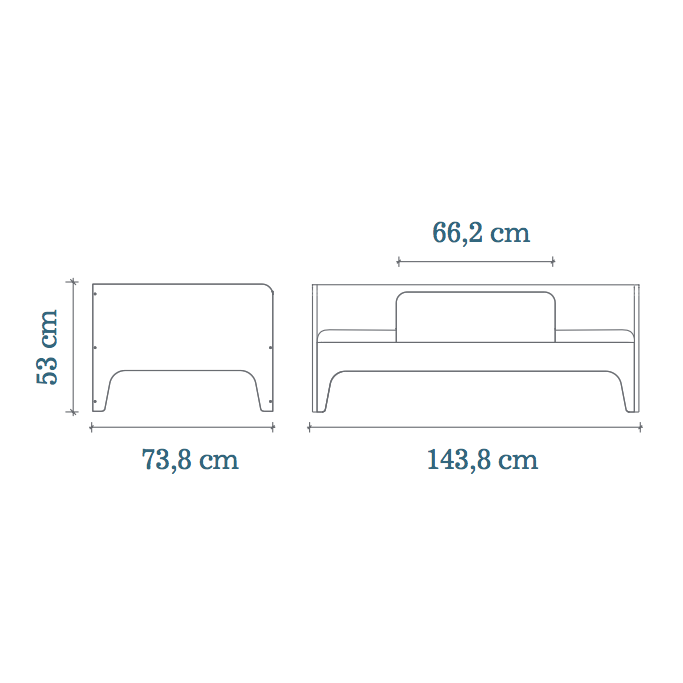 Oeuf Perch Toddler Bed Walnut (Pre-Order; Est. Delivery in 6-10 Weeks)
