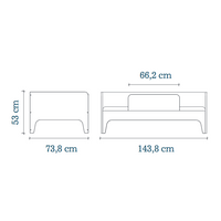 Oeuf Perch Toddler Bed Walnut (Pre-Order; Est. Delivery in 6-10 Weeks)