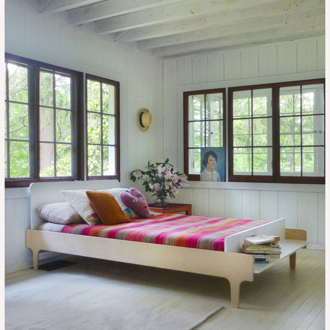 Oeuf River Full Bed Birch