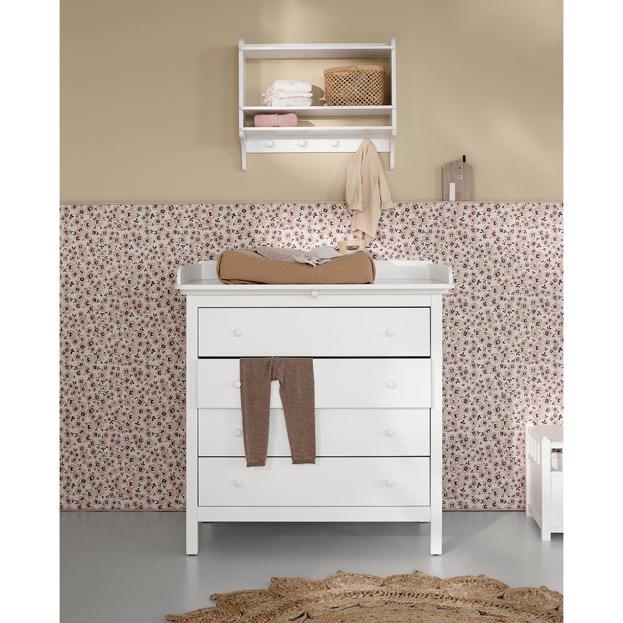Oliver Furniture Nursery Top for Wood Dresser 4 Drawers 51315 White