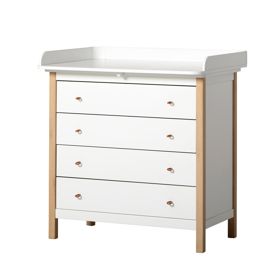 Oliver Furniture Nursery Top for Wood Dresser 4 Drawers 51315 White