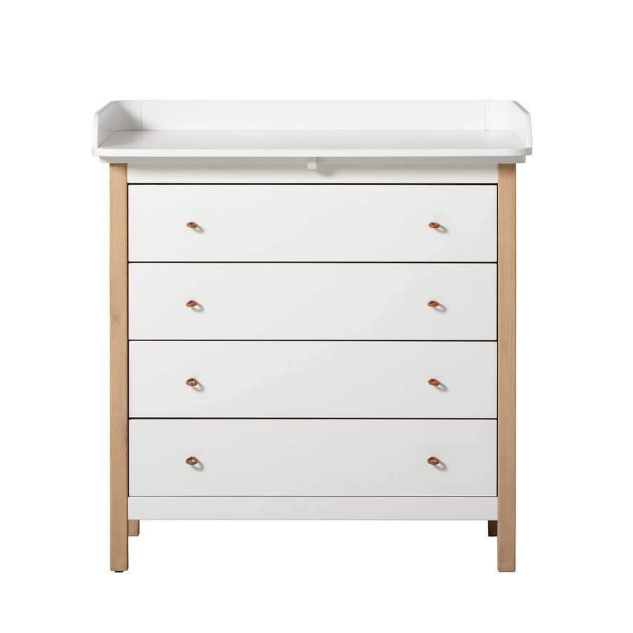 Oliver Furniture Nursery Top for Wood Dresser 4 Drawers 51315 White