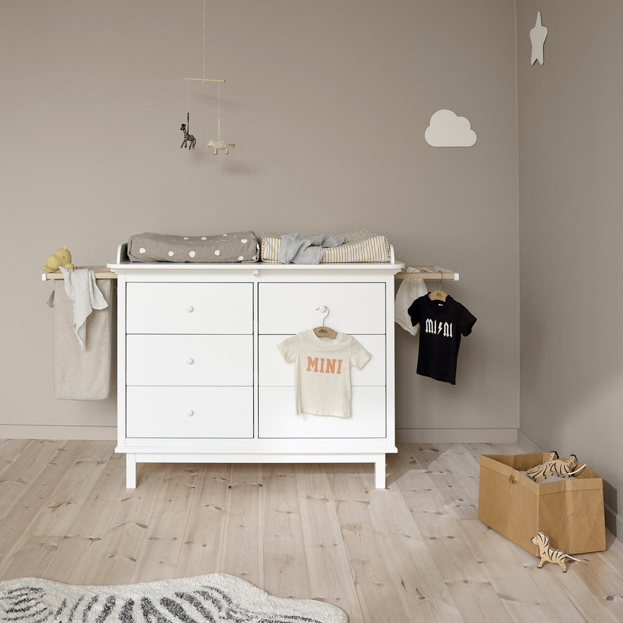 Oliver Furniture Seaside Nursery Top for Seaside Dresser with 6 Drawers 021326 (Pre-Order; Est. Delivery in 6-10 Weeks)