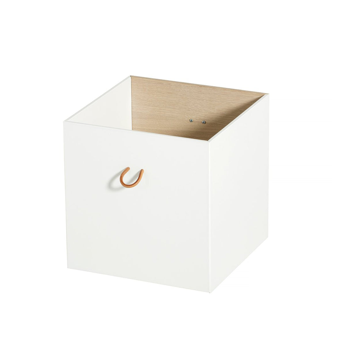 Oliver Furniture Wood 儲物箱 2件裝 白色配橡木色 適合Wood 儲物架