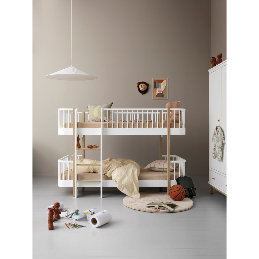 Oliver Furniture Wood Original Low Bunk Bed White (Pre-Order; Est. Delivery in 6-10 Weeks)