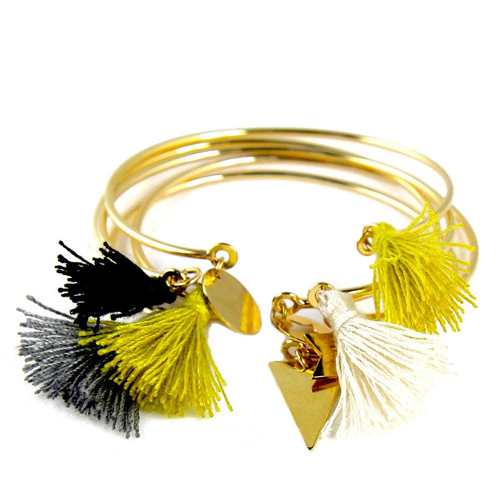 Paloma Stella Charm and Tassel Bangle