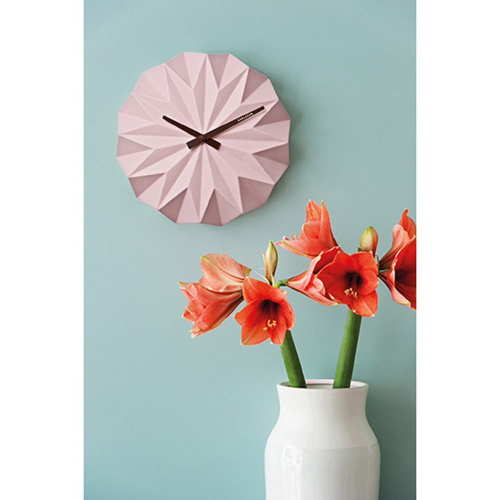 present-time-wall-clock-origami-ceramic-matt-soft-pink- (2)