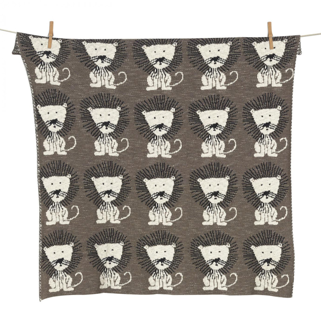 Quax Knitted Blanket - Lion - 80x100cm