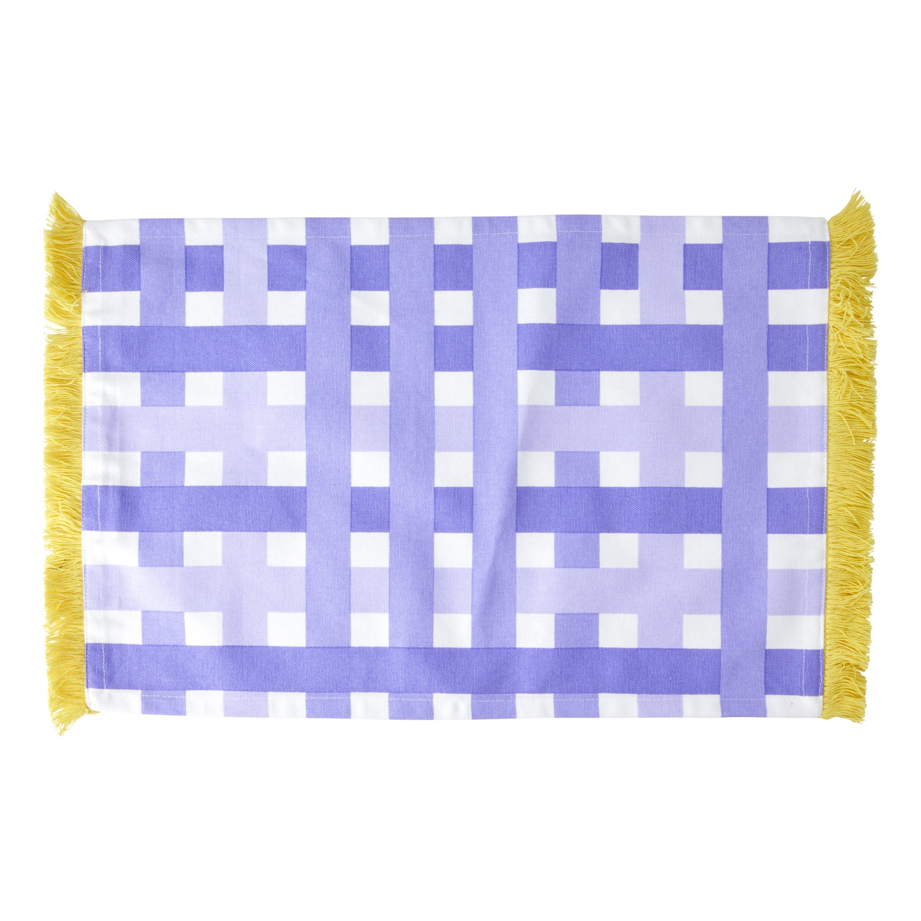 rice-dk-cotton-placemat-with-lavender-check-pattern-and-yellow-tassels-rice-plmat-chp-