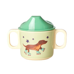 rice-dk-melamine-2-handle-baby-cup-with-animal-print-green-rice-babcu-2hdogg-