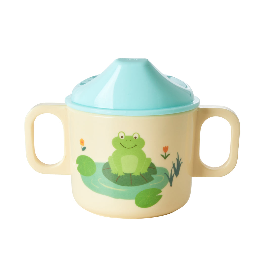 rice-dk-melamine-2-handle-baby-cup-with-frog-print-rice-babcu-2hfro-