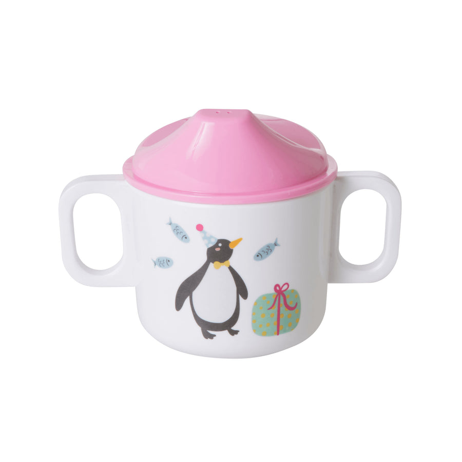 rice-dk-melamine-2-handle-baby-cup-with-party-animal-print-pink-rice-babcu-2hbiai-01