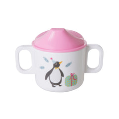 rice-dk-melamine-2-handle-baby-cup-with-party-animal-print-pink-rice-babcu-2hbiai-01