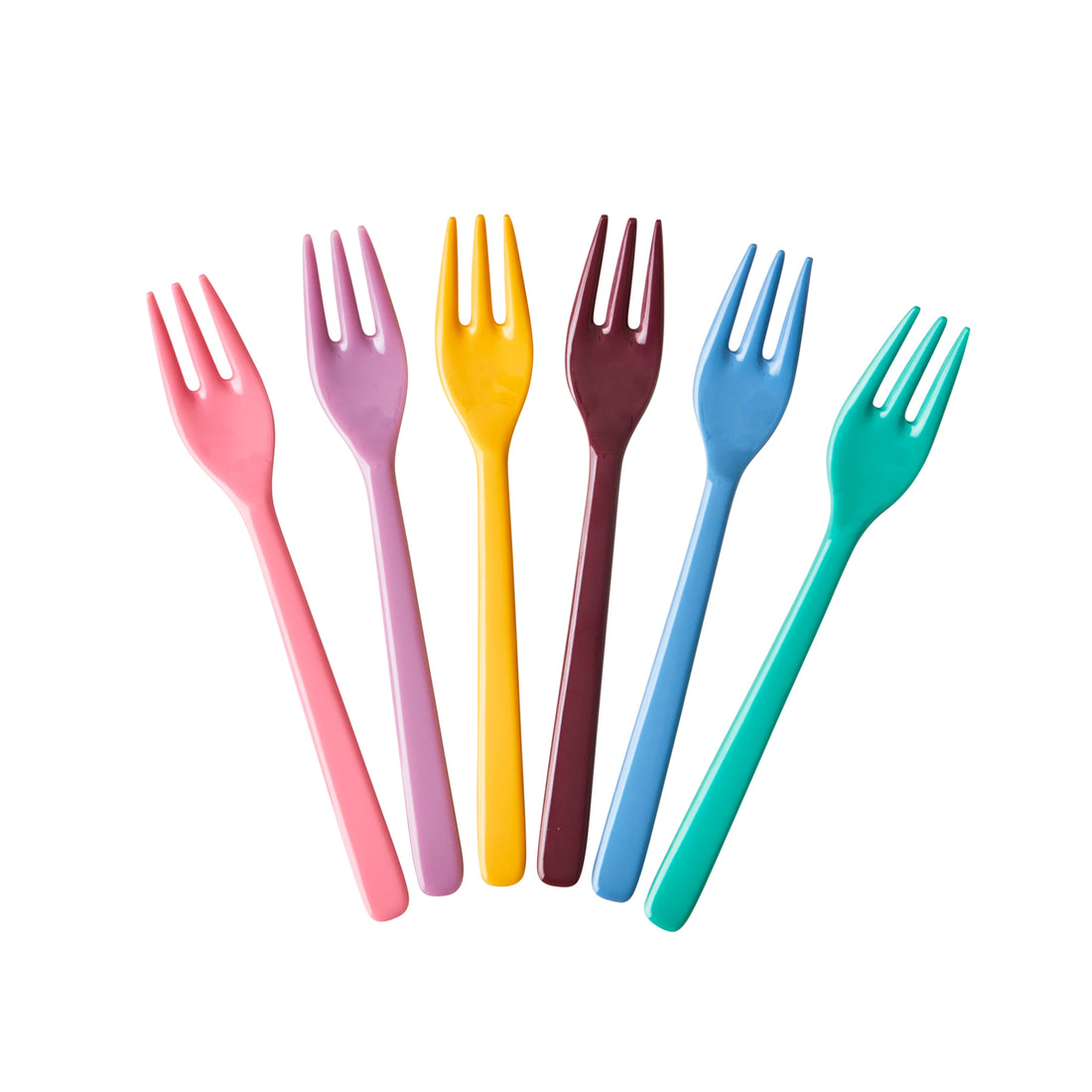 rice-dk-melamine-cake-forks-in-assorted-dance-out-colors-bundle-of-6-assorted-rice-mesfo-6zaw22-