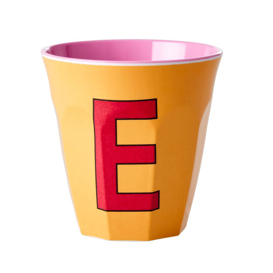 rice-dk-melamine-cup-with-the-letter-e-apricot-two-tone-medium-rice-melcu-alpei-01