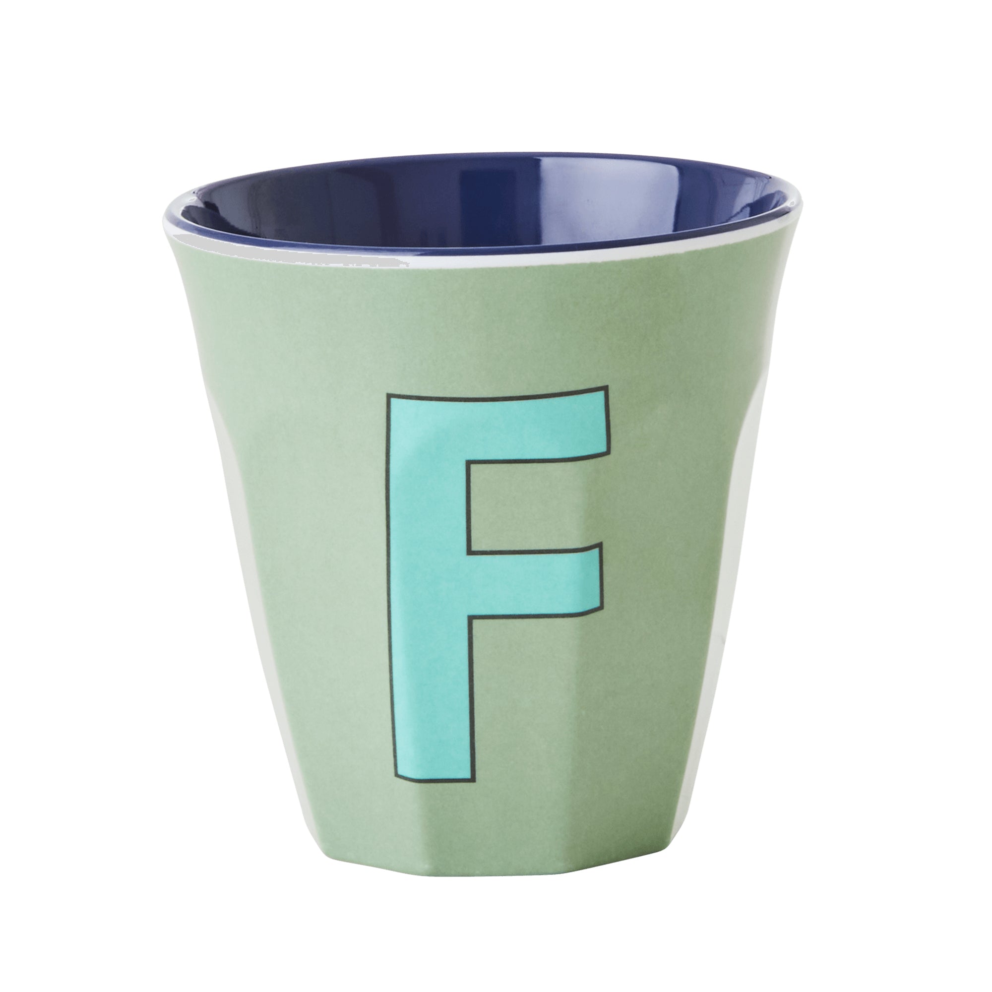 rice-dk-melamine-cup-with-the-letter-f-khaki-two-tone-medium-rice-melcu-alpfb2-
