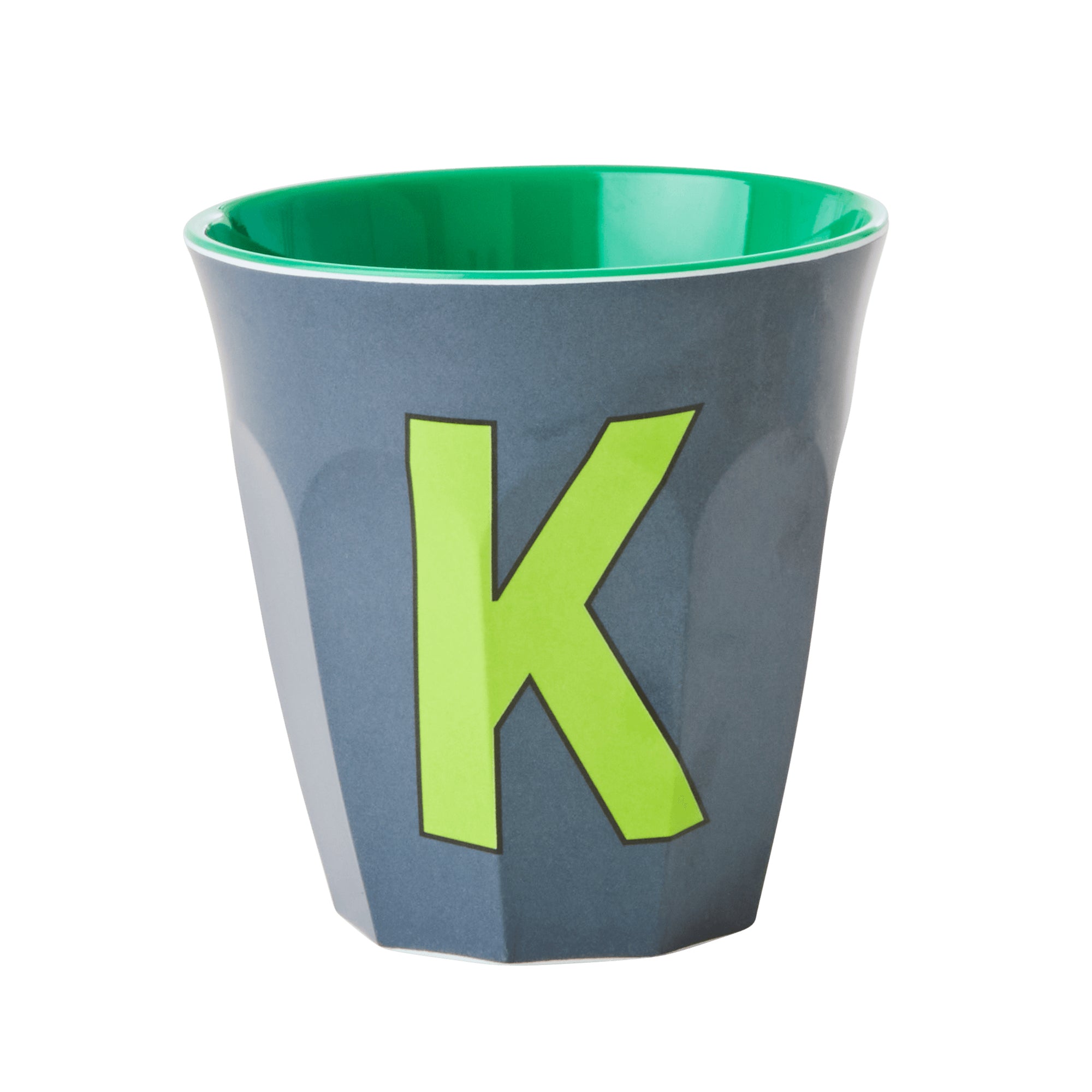 rice-dk-melamine-cup-with-the-letter-k-dark-grey-two-tone-medium-rice-melcu-alpkb2-