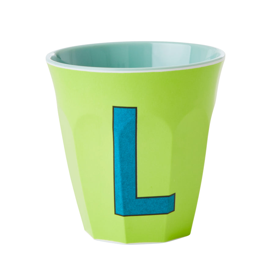 rice-dk-melamine-cup-with-the-letter-l-green-two-tone-medium-rice-melcu-alplb2-