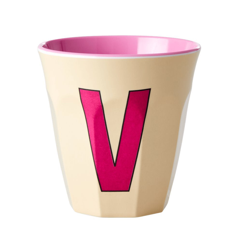 rice-dk-melamine-cup-with-the-letter-v-soft-yellow-two-tone-medium-rice-melcu-alpvi-01