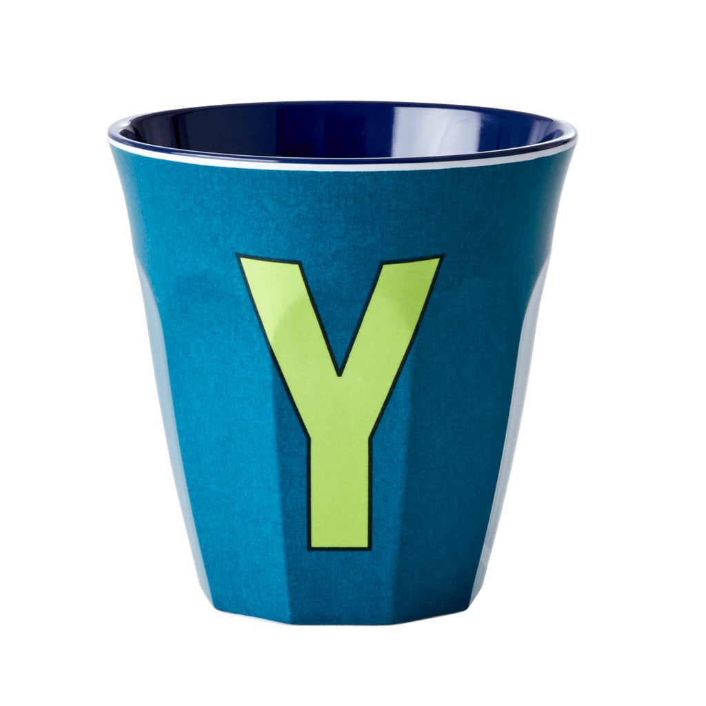rice-dk-melamine-cup-with-the-letter-y-emerald-two-tone-medium-rice-melcu-alpyb-01