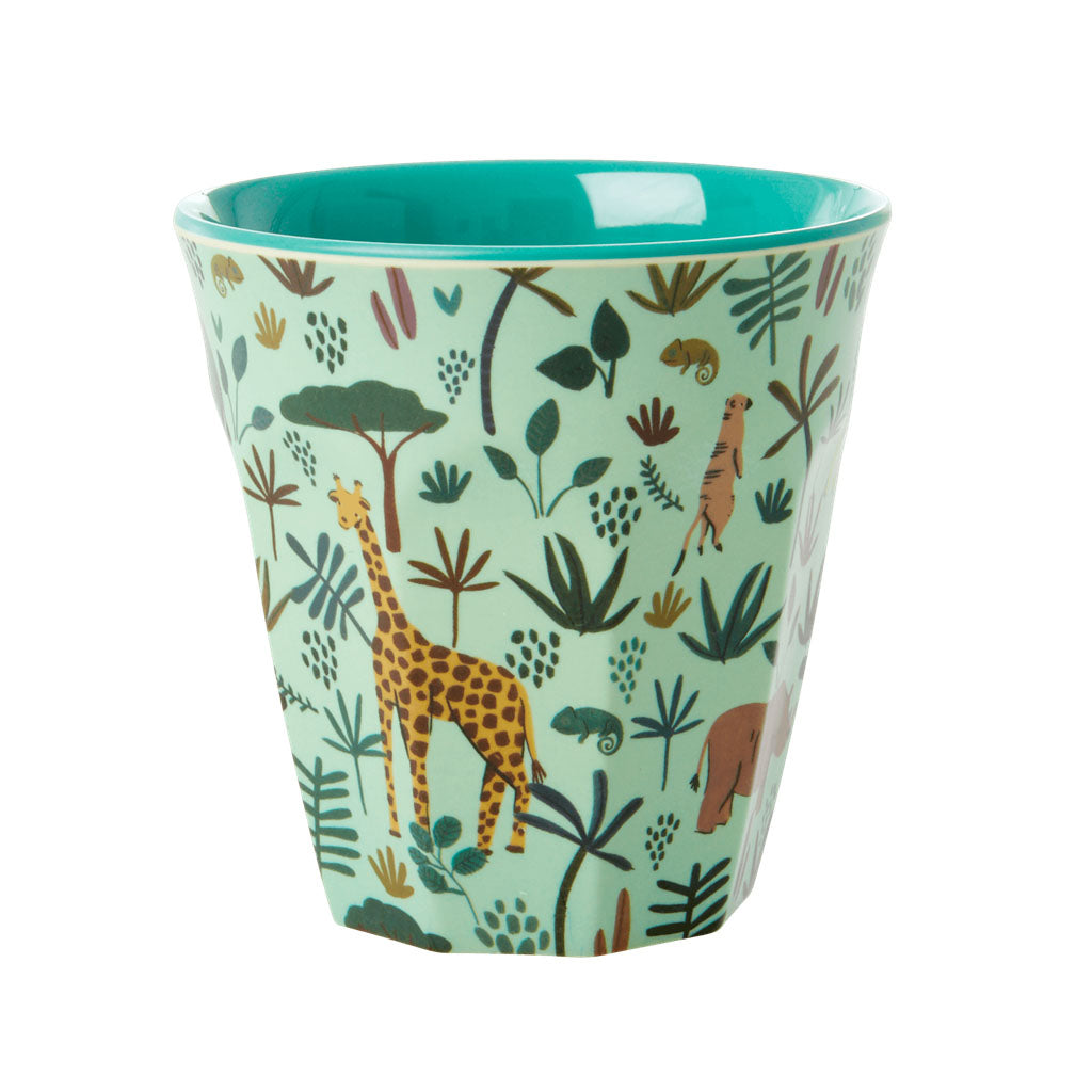 rice-dk-melamine-cups-with-green-all-over-jungle-animals-print-two-tone-medium-rice-melcu-alg-01