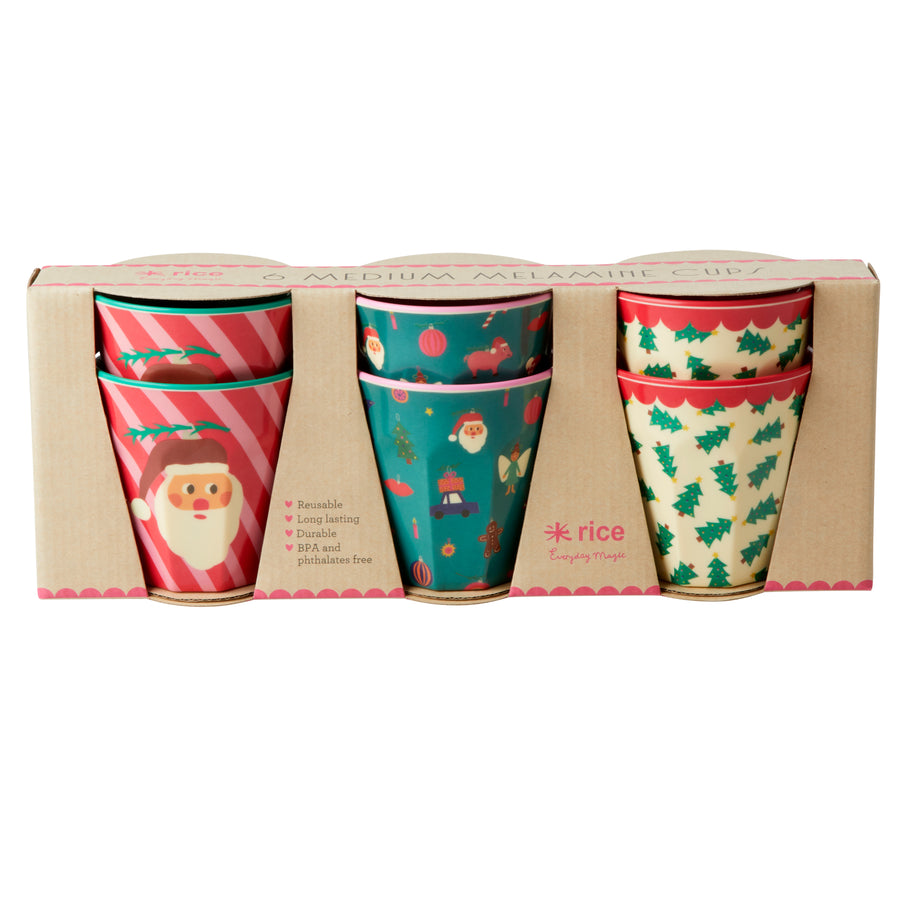 rice-dk-melamine-cups-with-xmas-prints-medium-6pcs-giftbox-rice-xmecu- 6zmaw22-