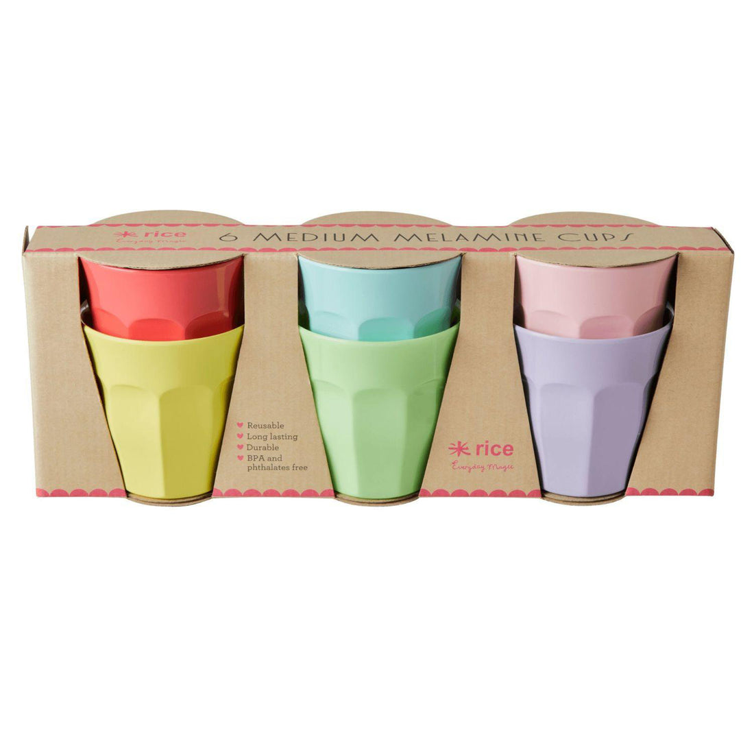 rice-dk-melamine-cups-yippie-yippie-yeah-colors-medium-6pcs-giftbox-rice-melcu-6zss22-
