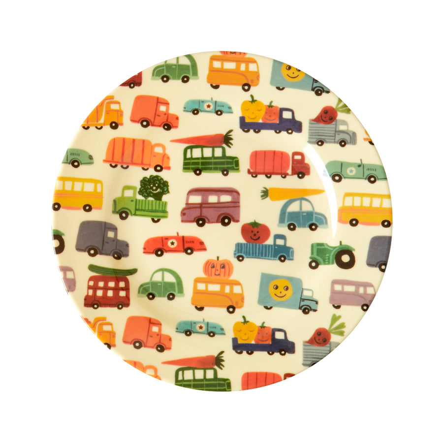 rice-dk-melamine-kids-lunch-plate-with-happy-cars-print-rice-mespl-hac-
