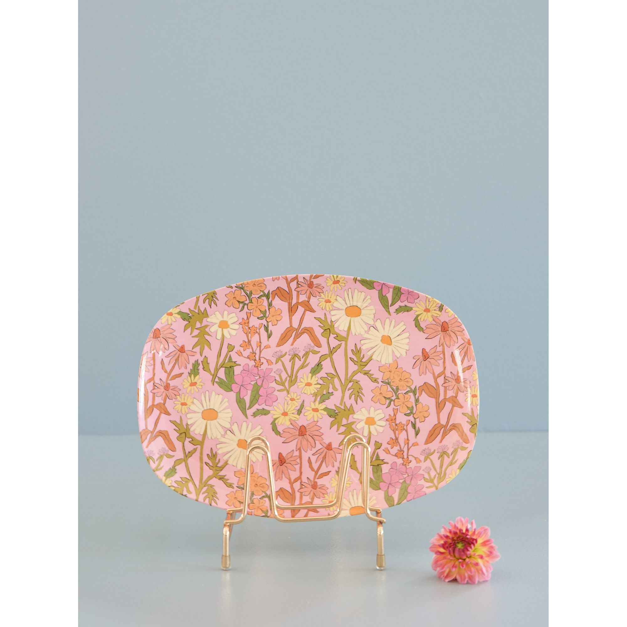 rice-dk-melamine-rectangular-plate-with-daisy-dearest-print-rice-melpl-dade-