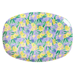    rice-dk-melamine-rectangular-plate-with-fancy-pansy-print-rice-melpl-fapa-