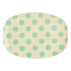 rice-dk-melamine-rectangular-plate-with-green-dot-print-rice-melpl-hs22do-