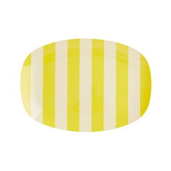 rice-dk-melamine-rectangular-plate-with-yellow-stripes-print-small-rice-melcp-rechs22st-