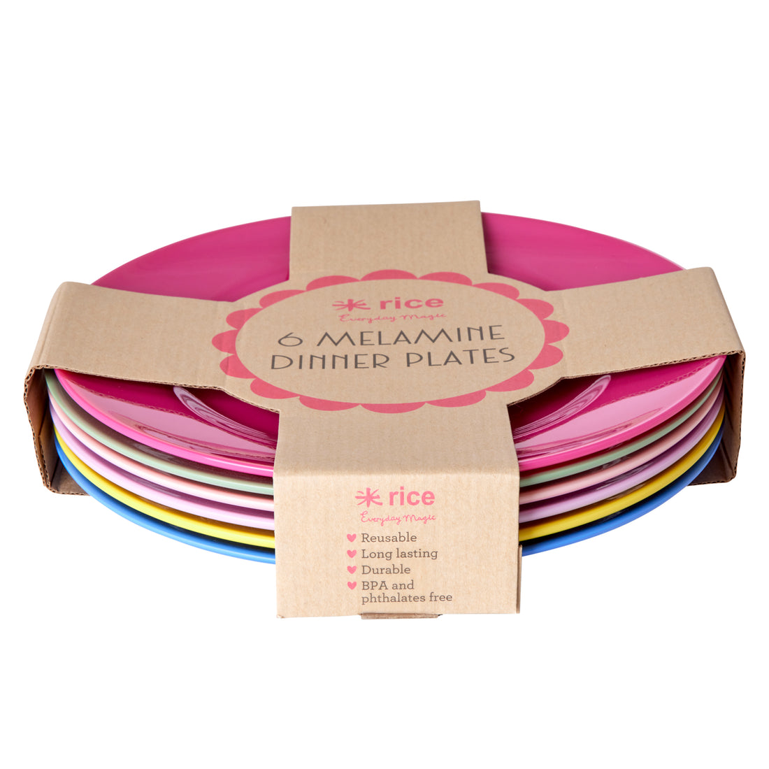 rice-dk-melamine-round-dinner-plates-in-assorted-colors-set-of-6-pcs-giftbox-rice-melrp-6zss23-