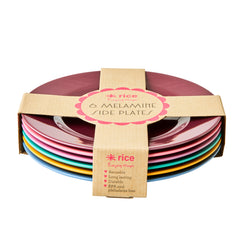 rice-dk-melamine-round-side-plates-in-assorted-dance-out-colors-set-of-6pcs-gift-assorted-rice-mespl-6zaw22-