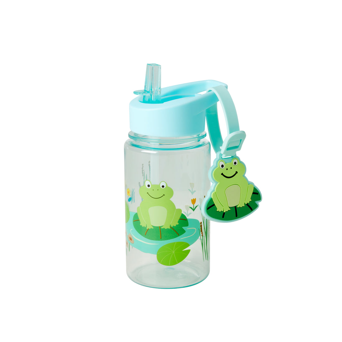 rice-dk-plastic-kids-drinking-bottle-with-name-tag-frog-print-450ml-rice-plbot-sfro-